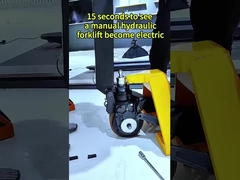 Elektrische pallet jack 2000 kg 2 ton 3000 kg 3 ton Geluidsniveau 75 dB A Gewicht 108 kg