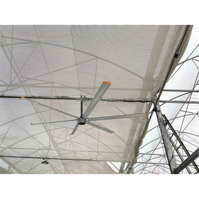 AL Blade Material 12ft 7.3m 750w Reuzen industrieel plafond HVLS Ventilatoren Motor voor landbouwbedrijven