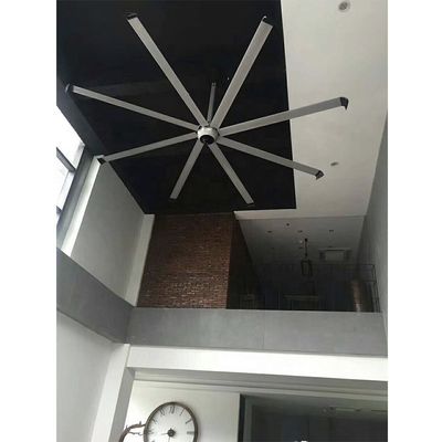 Plafondventilator voor bouwplaats Ventilatie 3,6 m Hoog volume 1500W 220V 10ft HVLS ventilator