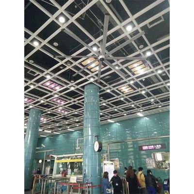 Plafondventilator voor bouwplaats Ventilatie 3,6 m Hoog volume 1500W 220V 10ft HVLS ventilator