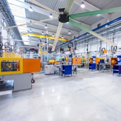 Stil en krachtig 24ft 1500W BLDC koelventilator motor voor industriële HVLS plafondventilator