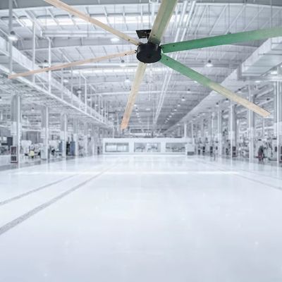 Stil en krachtig 24ft 1500W BLDC koelventilator motor voor industriële HVLS plafondventilator