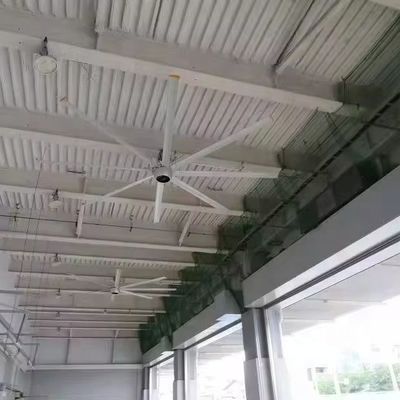 OBM-ondersteunde boerderijen PMSM-motor 1.5kw 3.3m 10ft 8ft 12ft Grote industriële plafond HVLS-ventilator