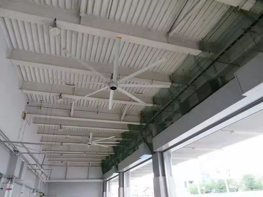 AMCLING 220V 380V Axial Flow Fan 1500W Permanente magneet Synchrone HVLS Plafondventilator