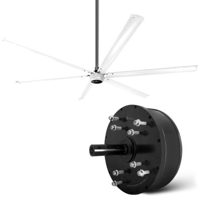 1500W Permanente Magnet Synchrone HVLS Fan voor grote industriële ruimtes in Thailand