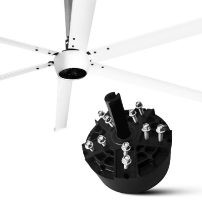 Permanente magneet synchrone 2.4M 8FT HVLS plafondventilator motor voor commerciële koeling