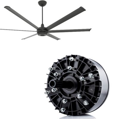 Hoge snelheid 400W 3 fase 220V industriële borstelloze DC HVLS plafondkoeling Bldc ventilator motor
