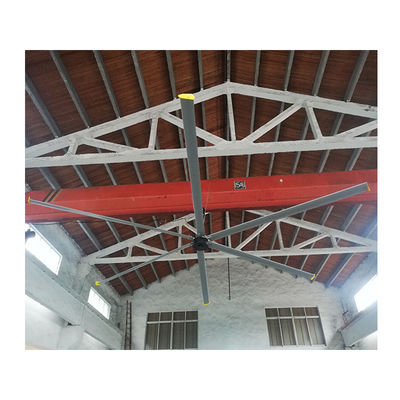 3 fase 220V 400W HVLS plafondkoeling Bldc ventilator motor voor 280 m2 luchtdekt gebied